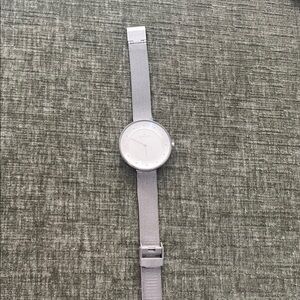 Skagen Silver-Tone Mesh Band Watch
